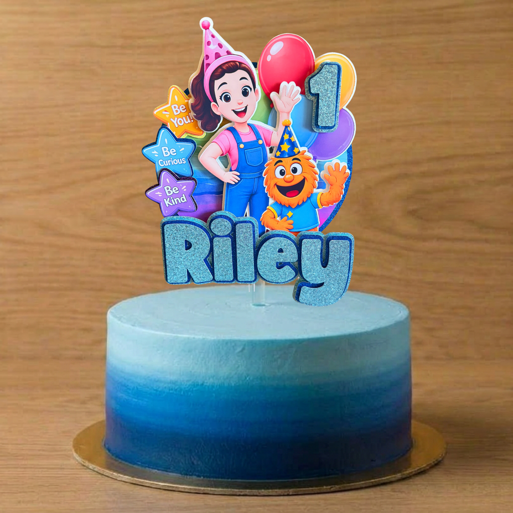Ms Rachel Birthday Cake Topper | Personalised Name & Age Decoration