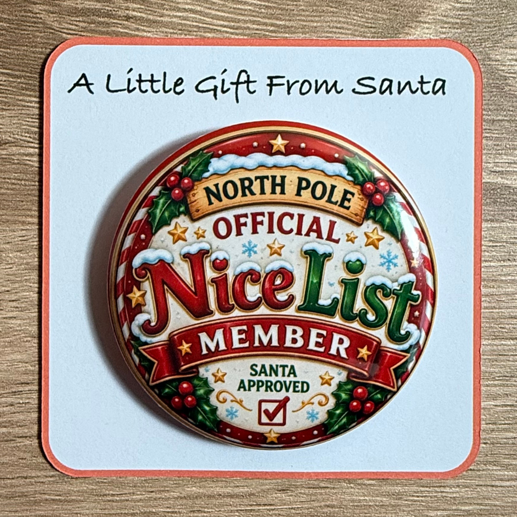 Santa’s Official Nice List Certificate & Badge – Personalised North Pole Letter