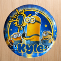 Minions – Matching Personalised Birthday Badge 58mm