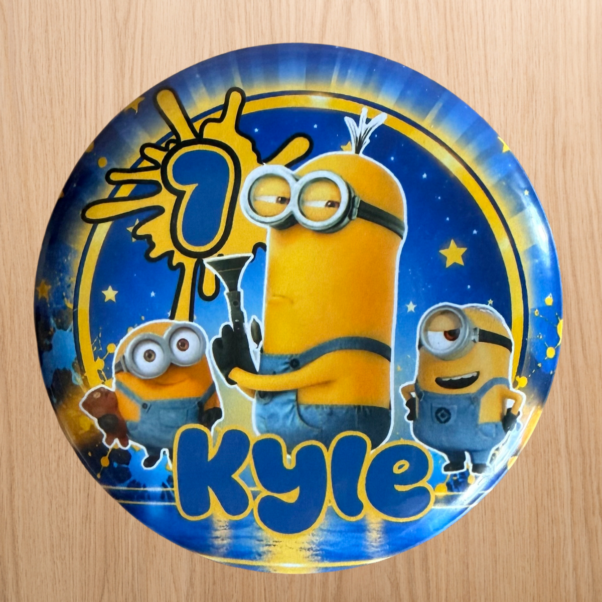 Minions Cake Topper | Custom Name & Age Birthday Decoration