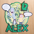 Rick and Morty Cake Topper | Personalised Name & Age Birthday Decoration