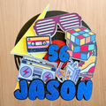 80s Retro Birthday Cake Topper | Personalised Name & Age