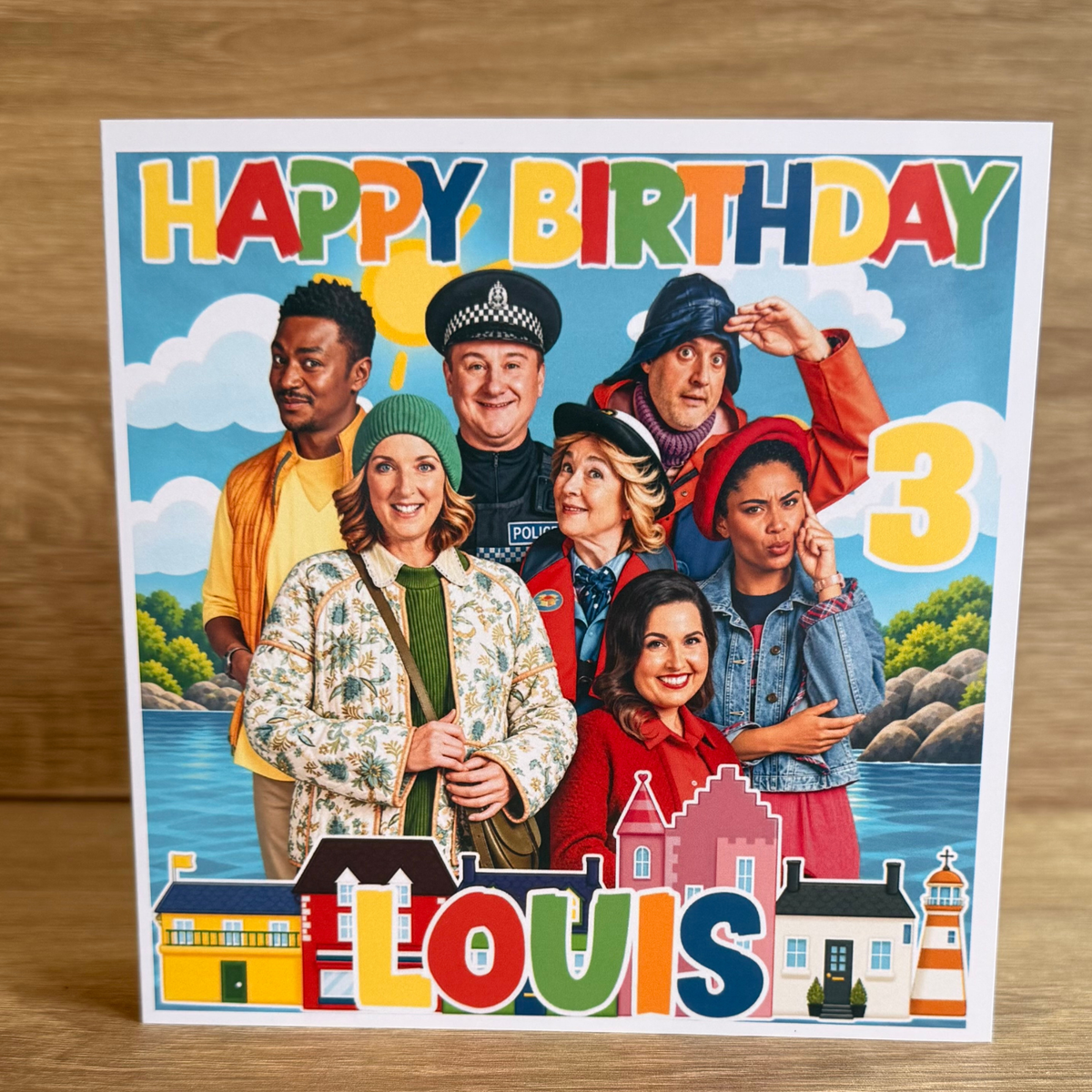 Balamory Personalised Birthday Card – Name & Age – 6x6