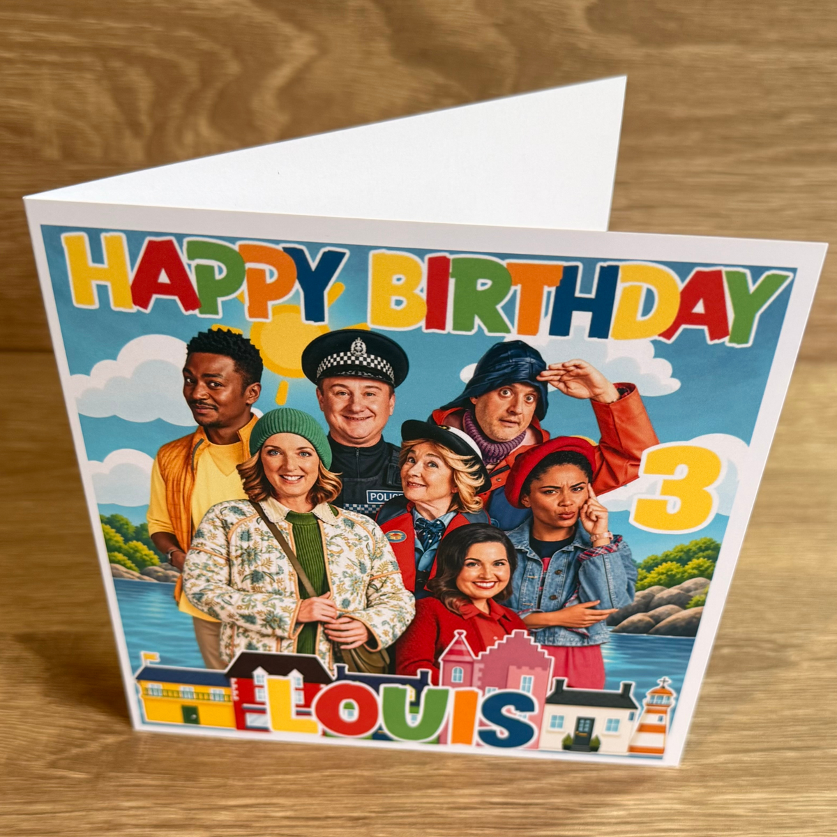 Balamory Personalised Birthday Card – Name & Age – 6x6