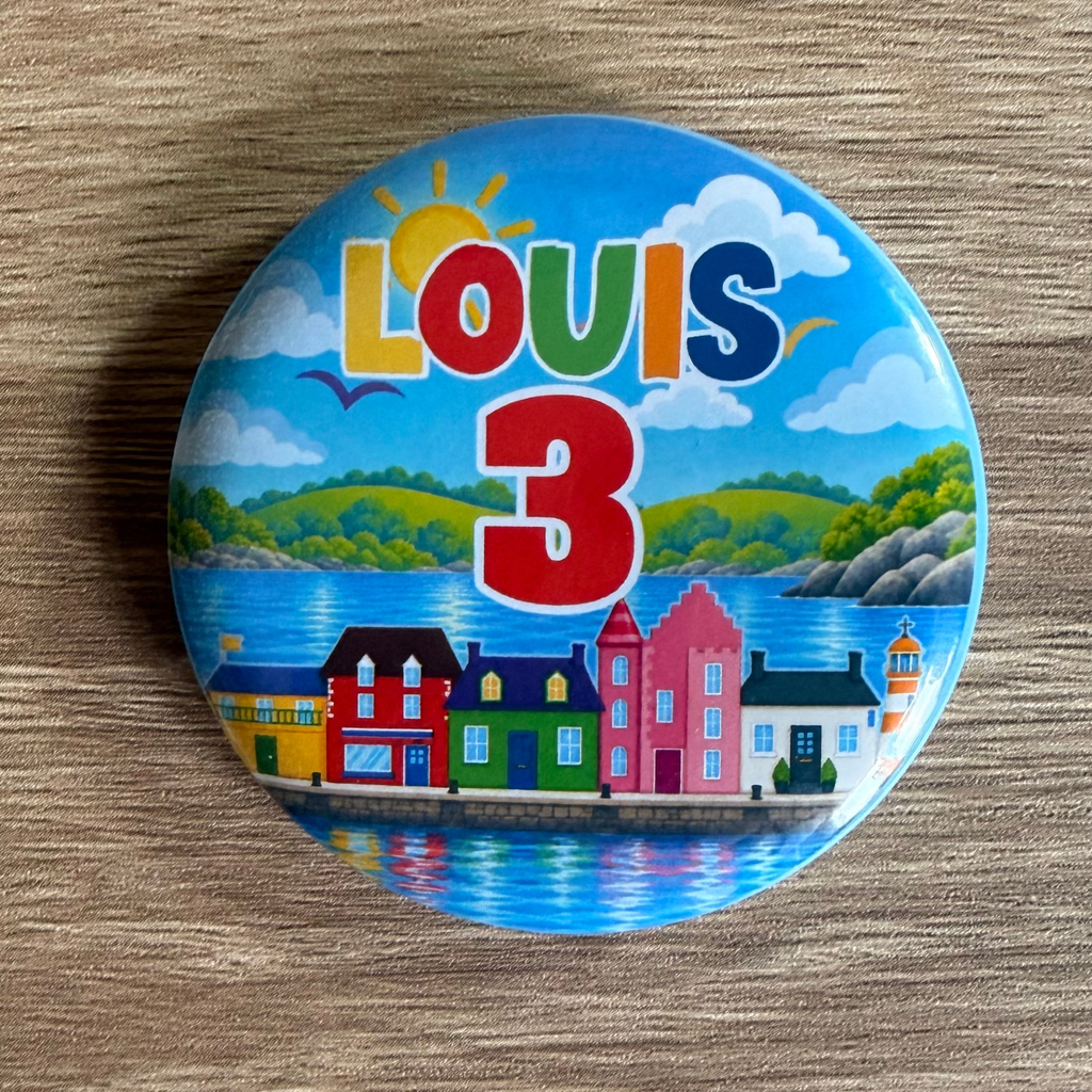 Balamory Birthday Cake Topper – Personalised Handmade Layered Glitter Decoration