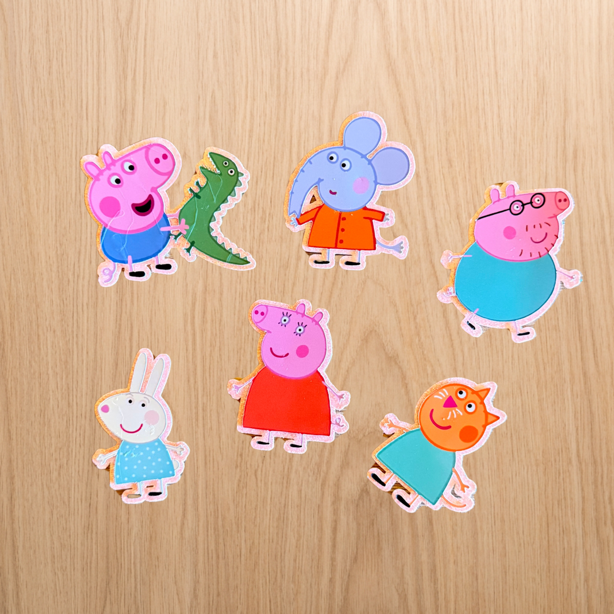 Peppa Pig Cake Topper Set | Custom Name & Age Birthday Decoration