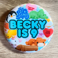 The Big Squij Personalised Birthday Badge – 58mm