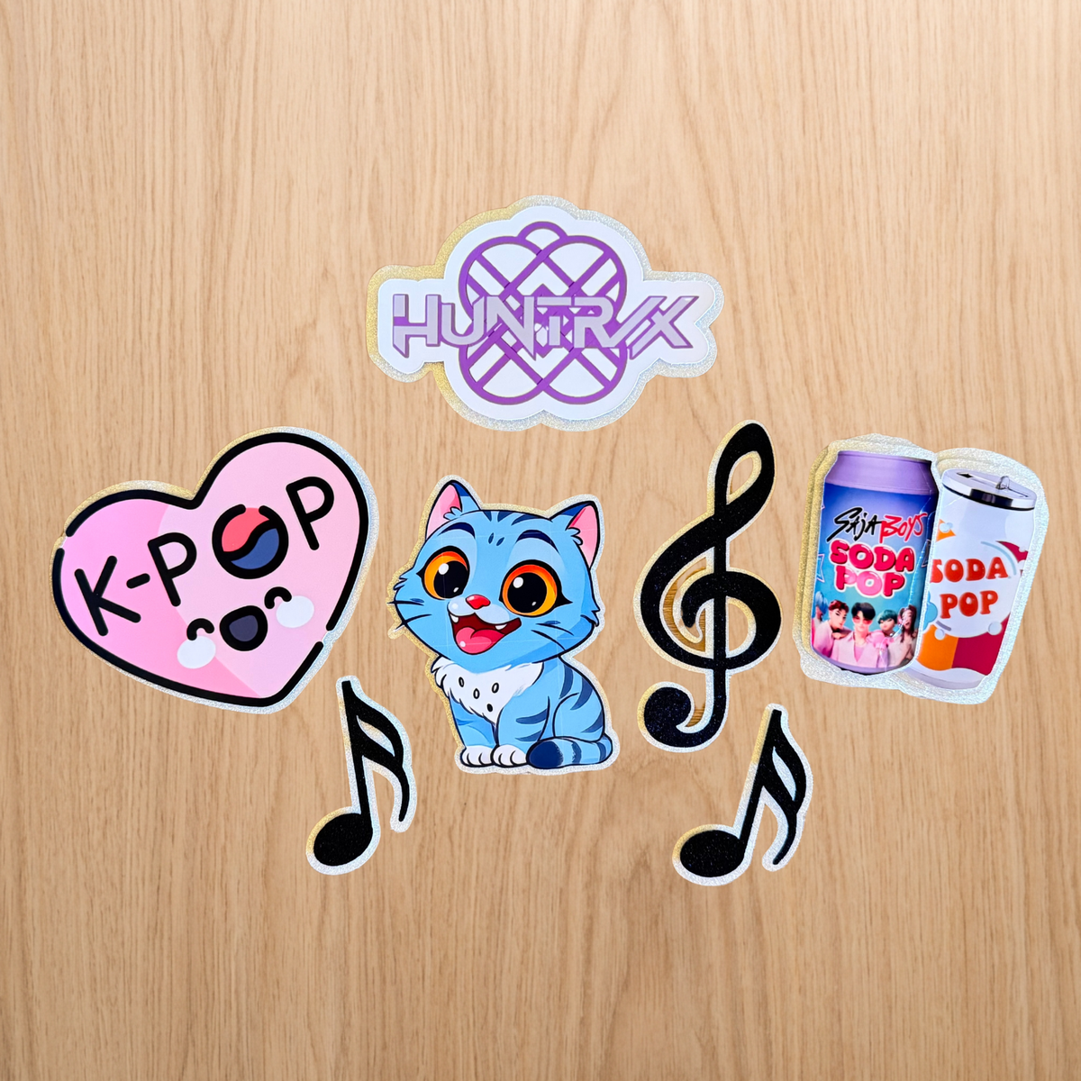 K-Pop Demon Hunters Cake Topper with Optional Cake Gems | Personalised