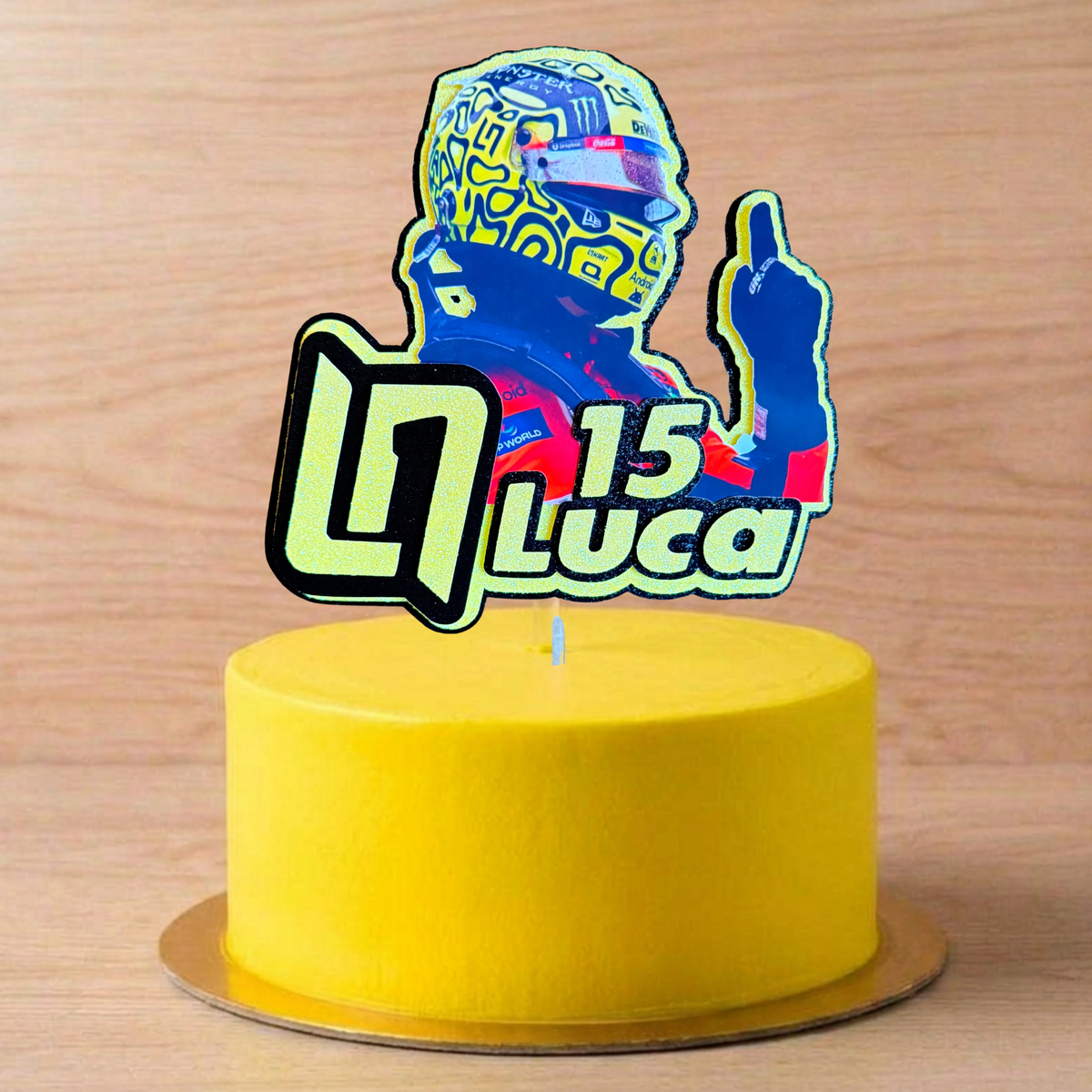 Lando Norris LN1 & LN4 Cake Topper | Personalised F1 Racing Birthday Decoration
