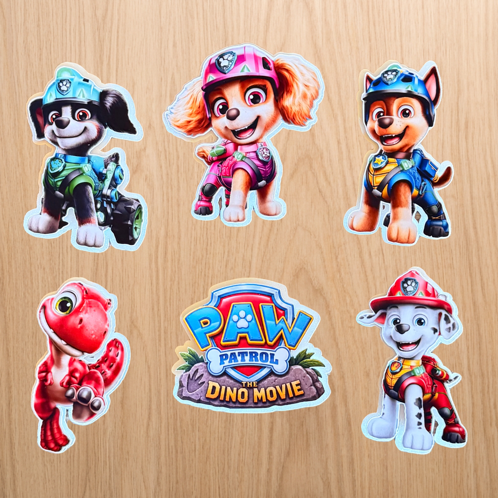Personalised Paw Patrol Dino Movie Skye Cake Topper
