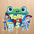 Toy Story 5 Birthday Cake Topper – Personalised Name & Age Decoration