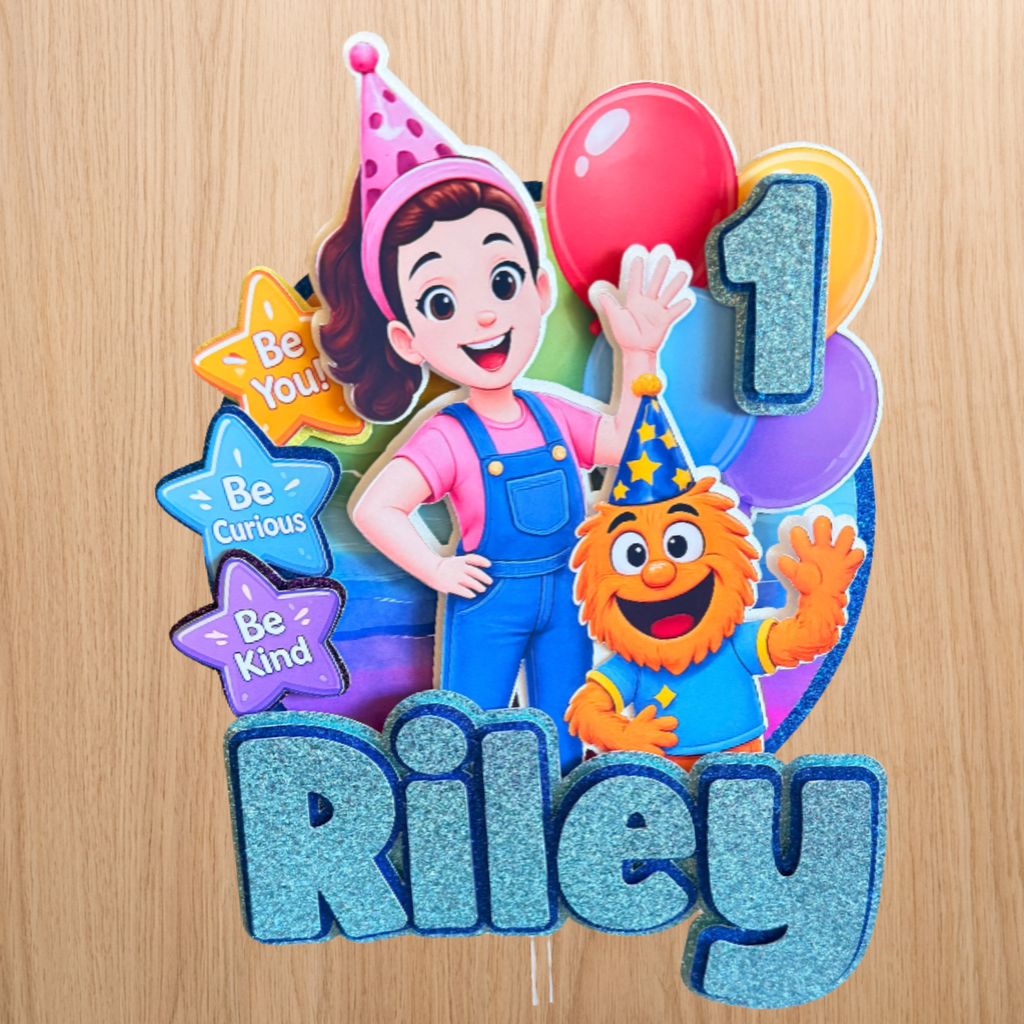 Ms Rachel Birthday Cake Topper | Personalised Name & Age Decoration