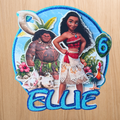 Moana Inspired Cake Topper | Custom Name & Age Birthday Decoration