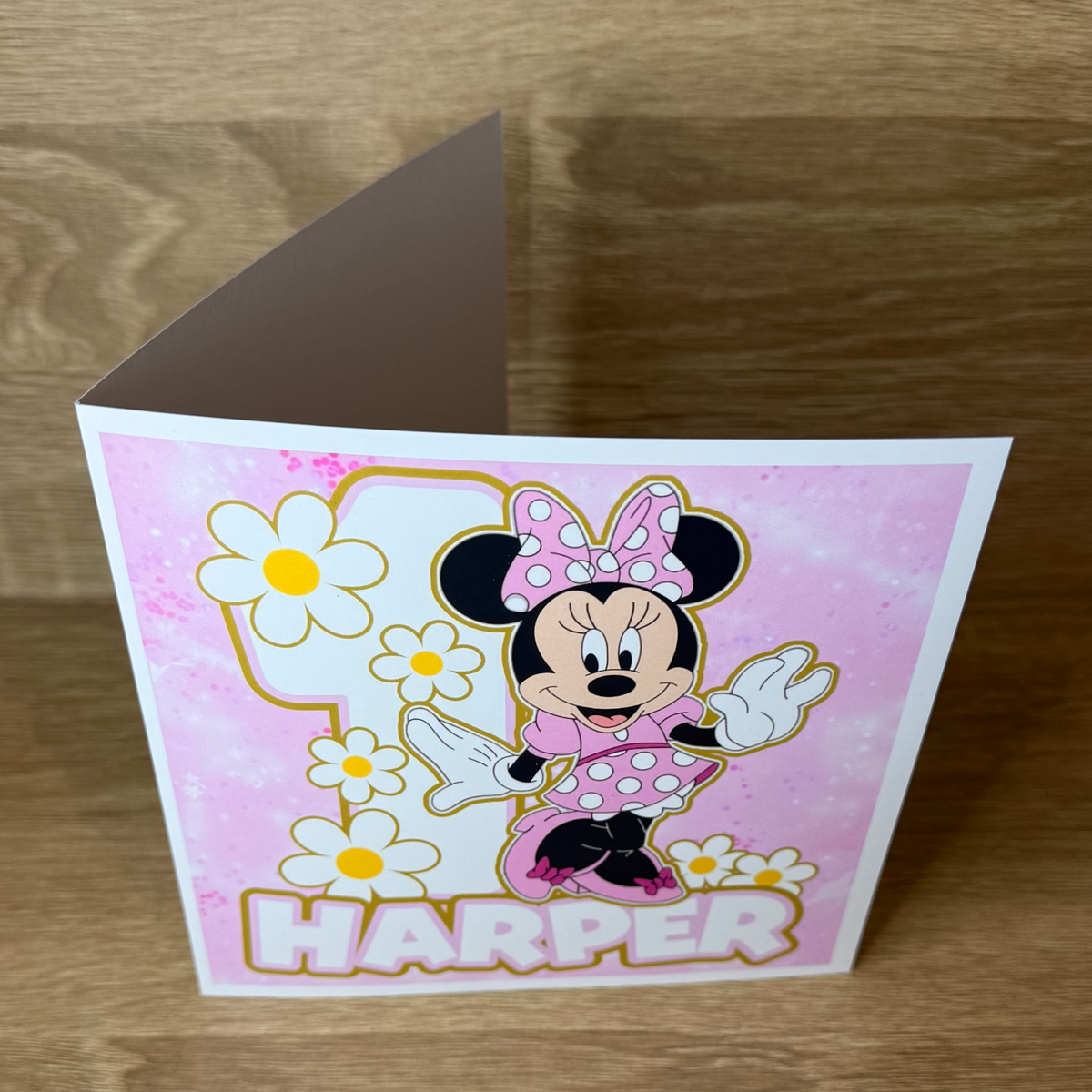 Minnie Mouse Cake Topper | Personalised Name & Age