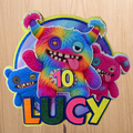 Fuggler Inspired Personalised Birthday Cake Topper