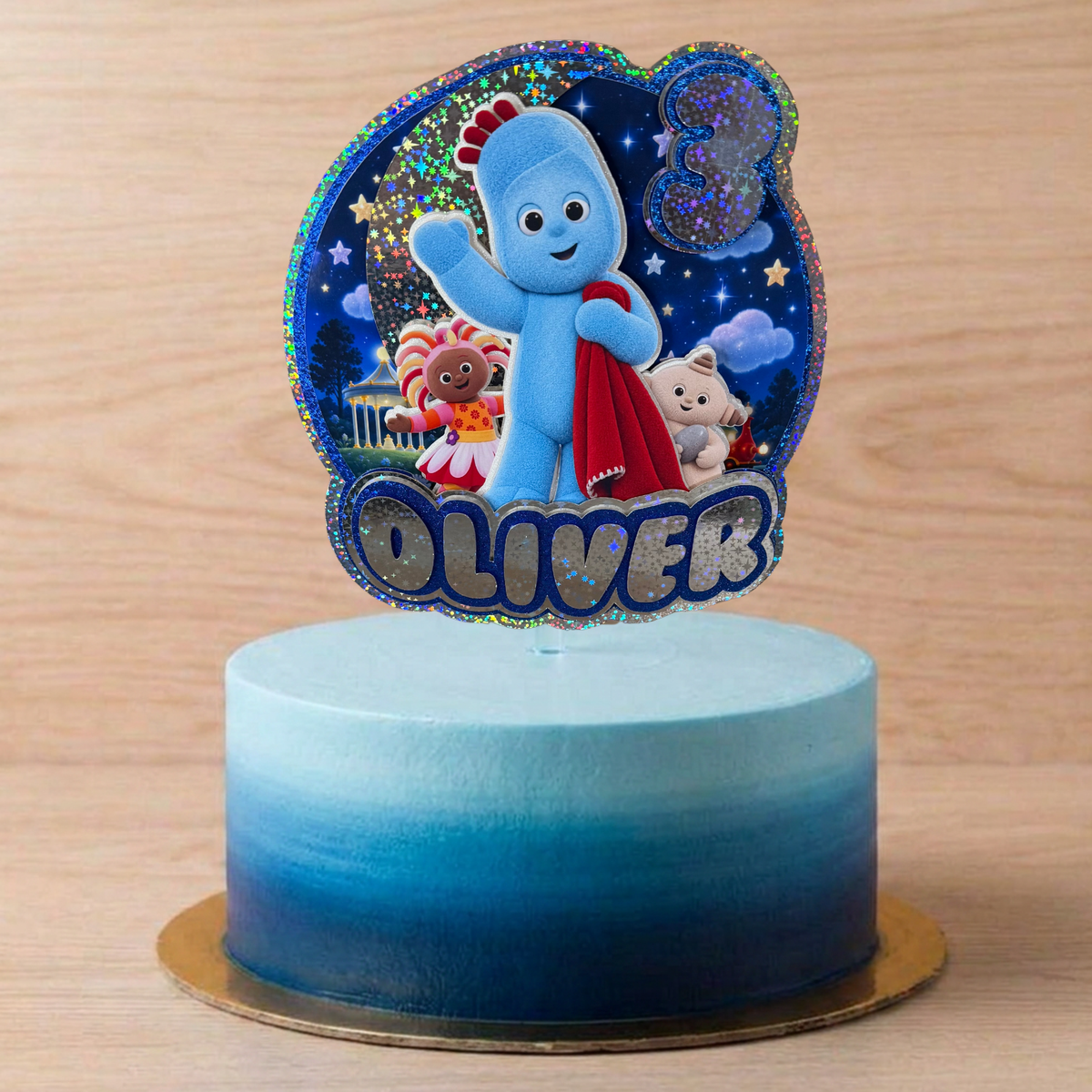 In the Night Garden Inspired Cake Topper | Personalised Name & Age Birthday Decoration