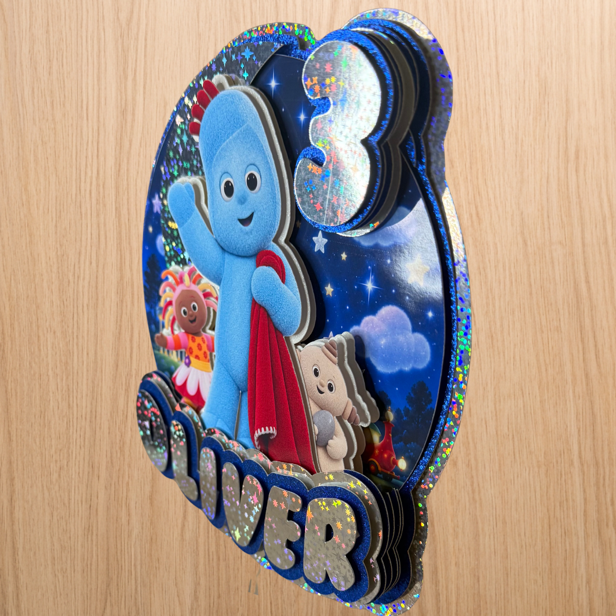 In the Night Garden Inspired Cake Topper | Personalised Name & Age Birthday Decoration