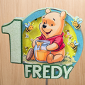 Winnie the Pooh Shaker Cake Topper – Personalised Name & Age