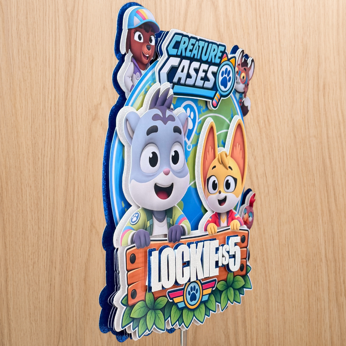 Creature Cases Cake Topper – Personalised Name & Age