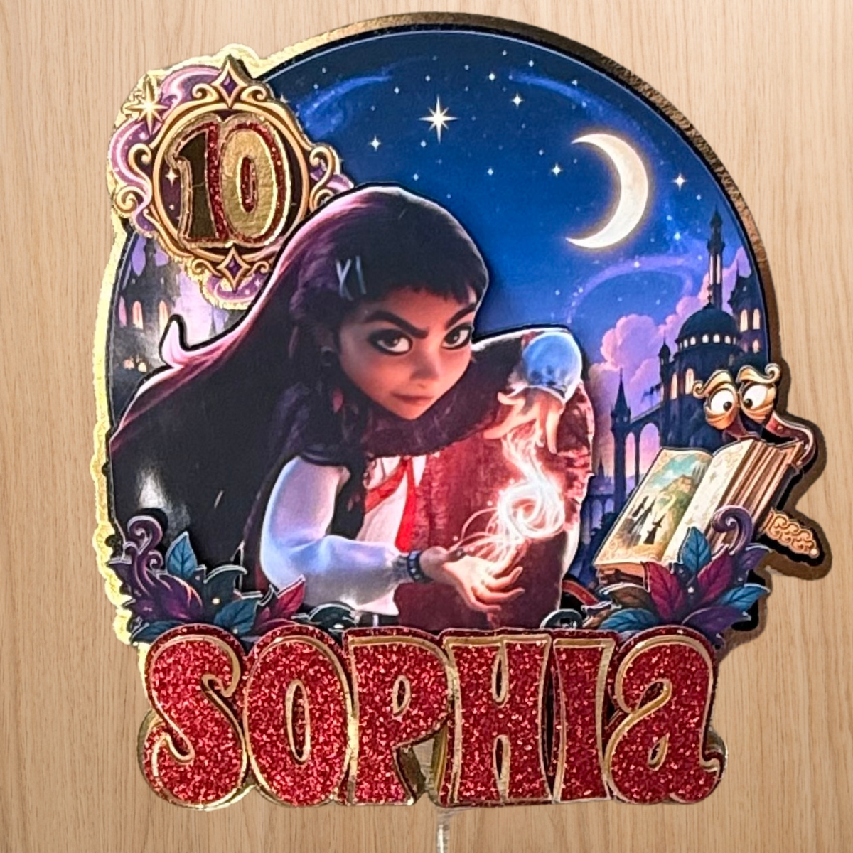HEXED Cake Topper – Personalised Name & Age Birthday Cake Decoration