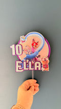 Zootopia 2 Personalised Cake Topper | Purple Glitter Name & Age Birthday Decoration