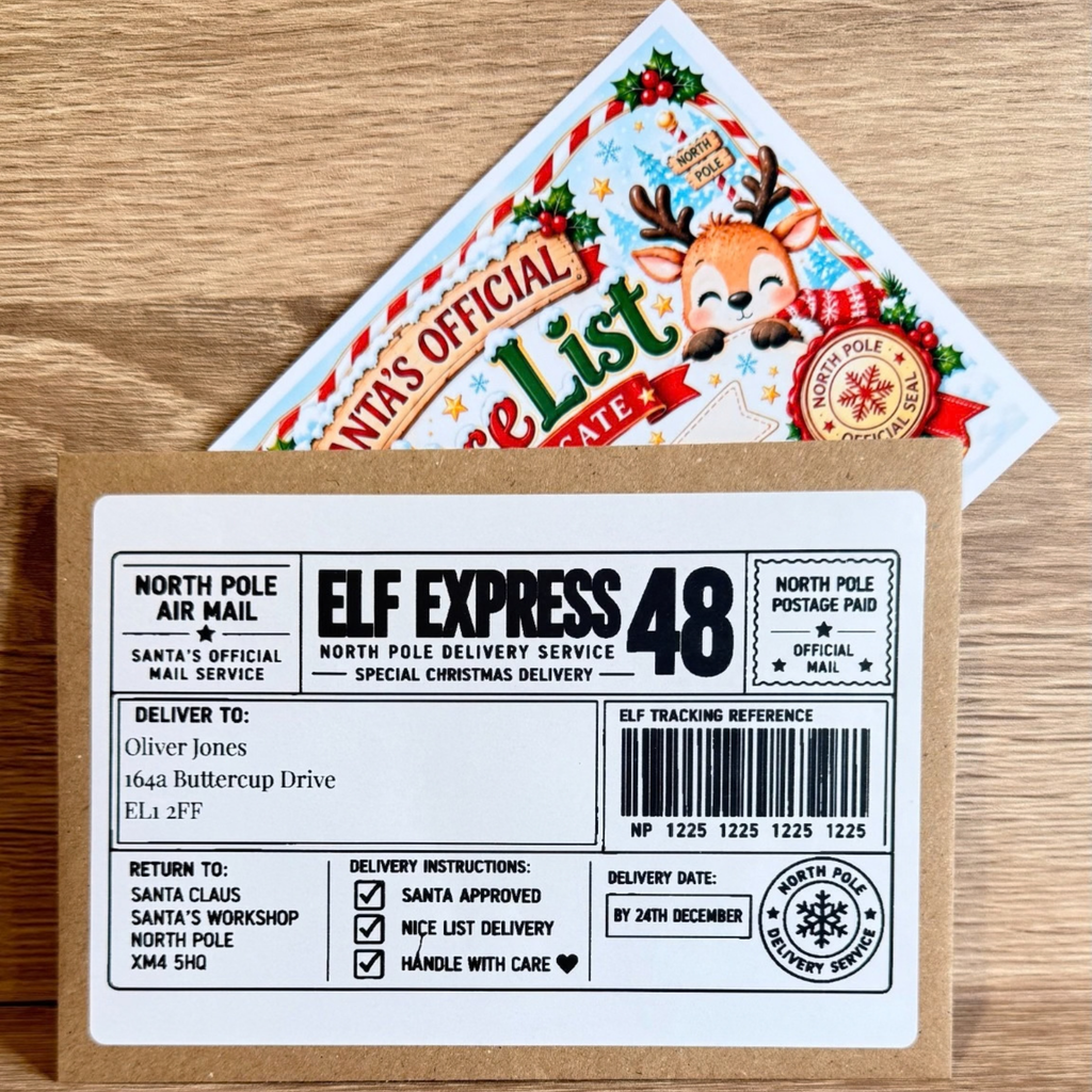 Santa’s Official Nice List Certificate & Badge – Personalised North Pole Letter