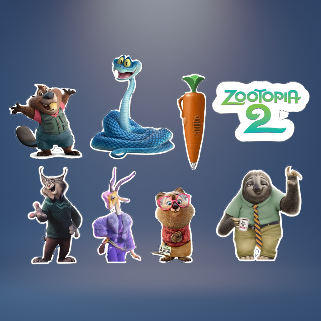 Zootopia 2 Personalised Cake Topper | Custom Name & Age Birthday Decoration