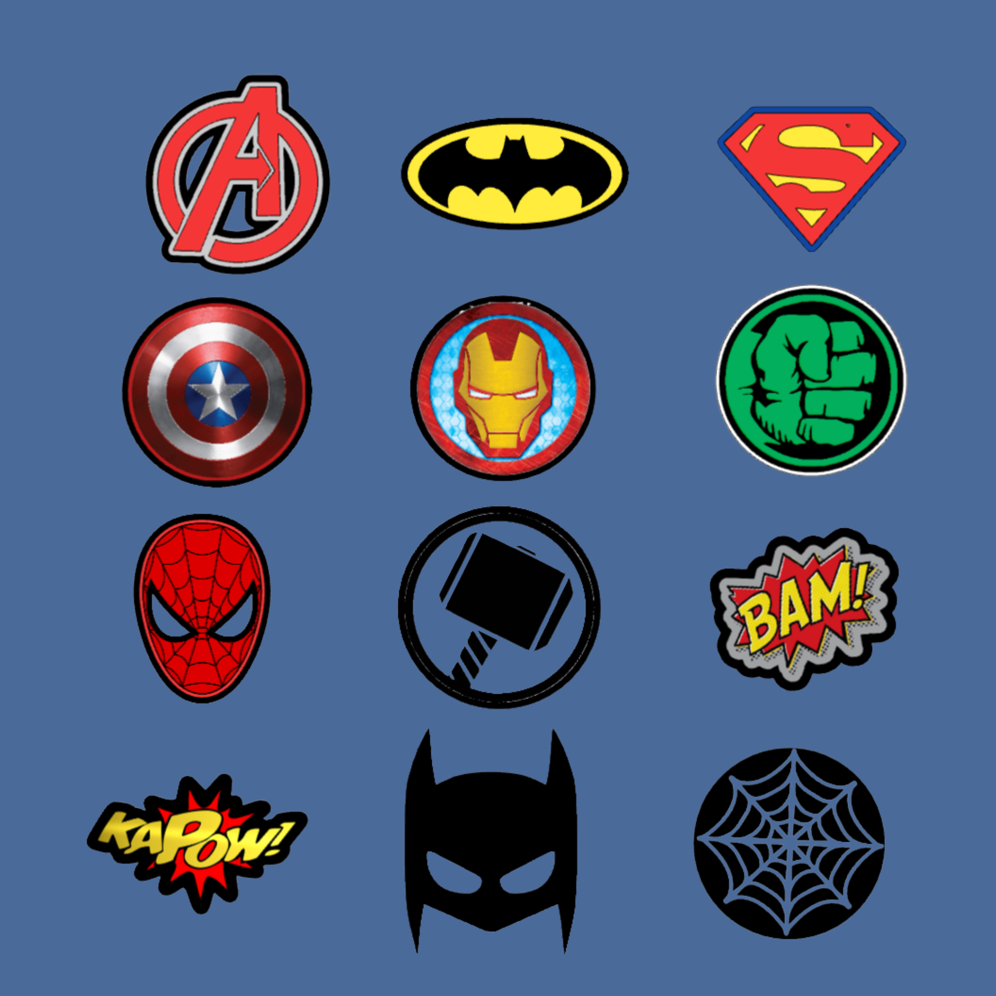 Superhero Squad Personalised Cake Topper | Custom Name & Age Birthday Decoration