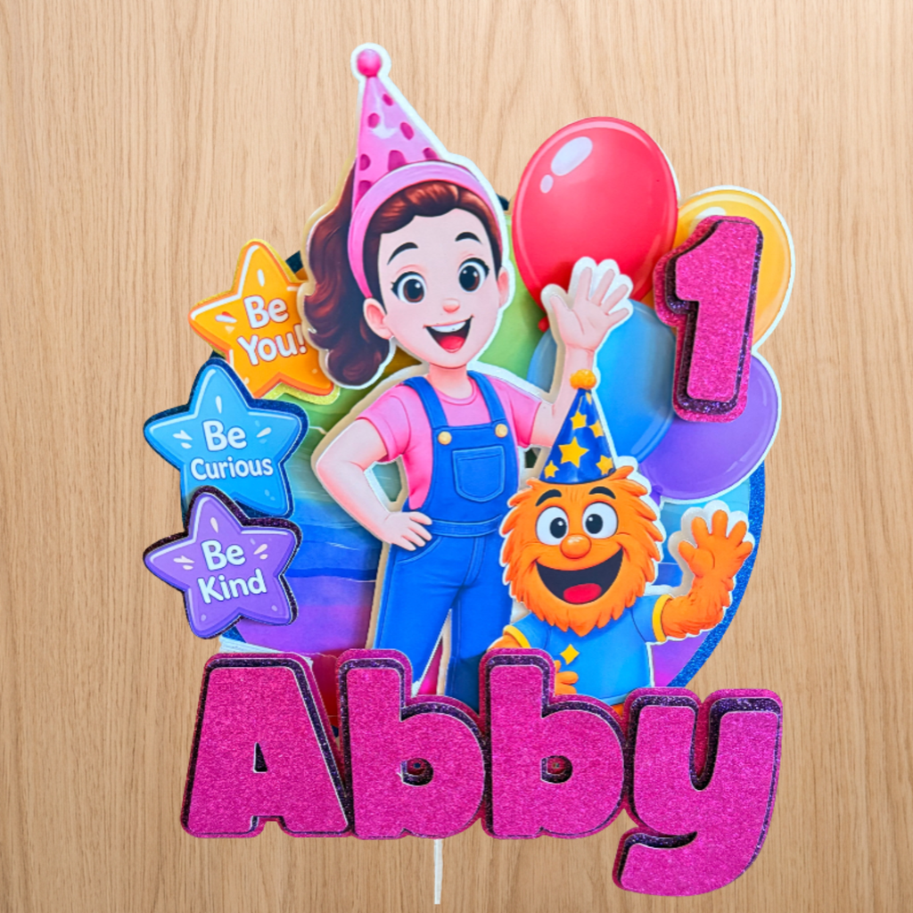 Ms Rachel Birthday Cake Topper | Personalised Name & Age Decoration
