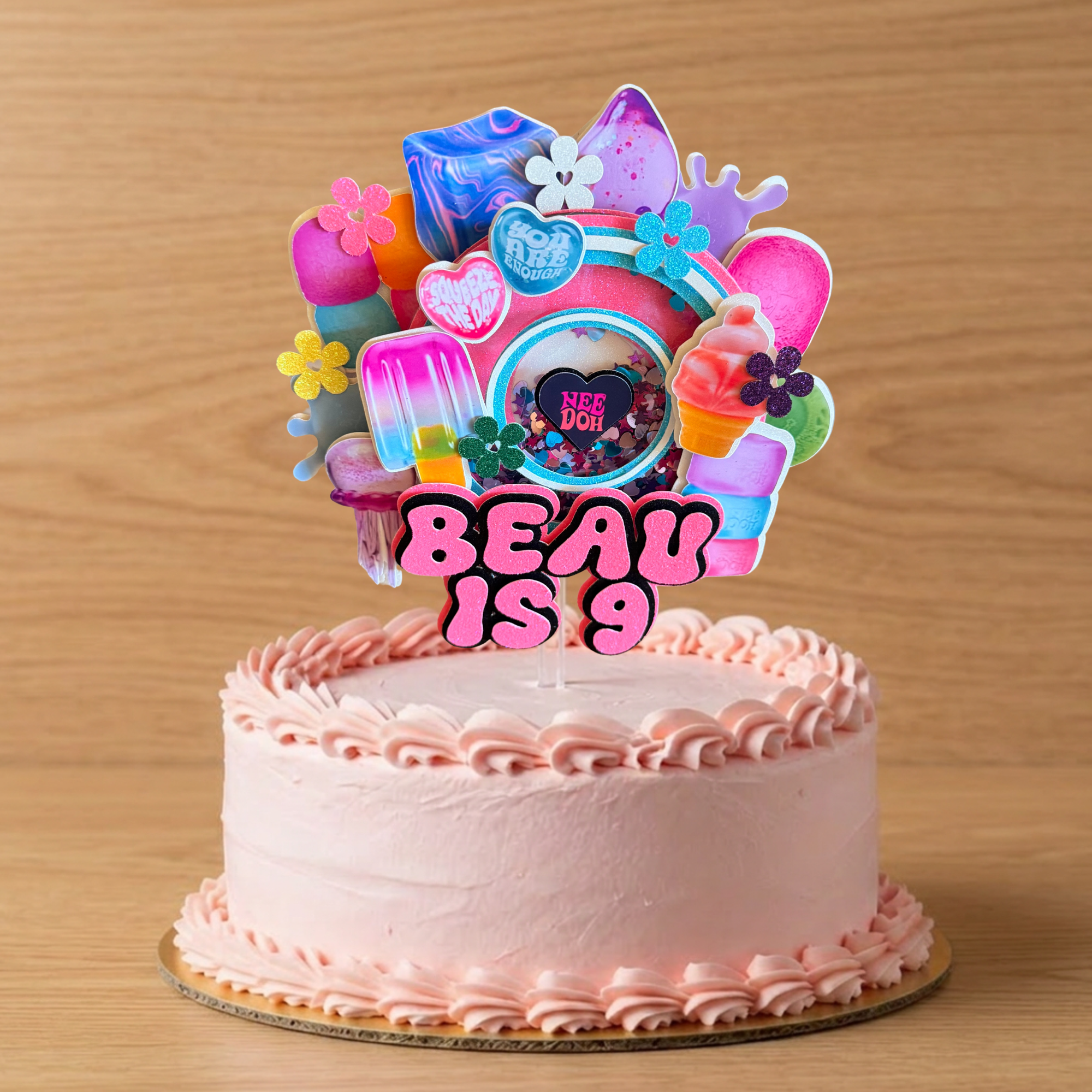 Personalised Sensory Toy Cake Topper | Custom Name & Age