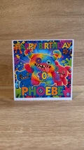Fuggler Personalised Birthday Card – Name & Age – 6x6