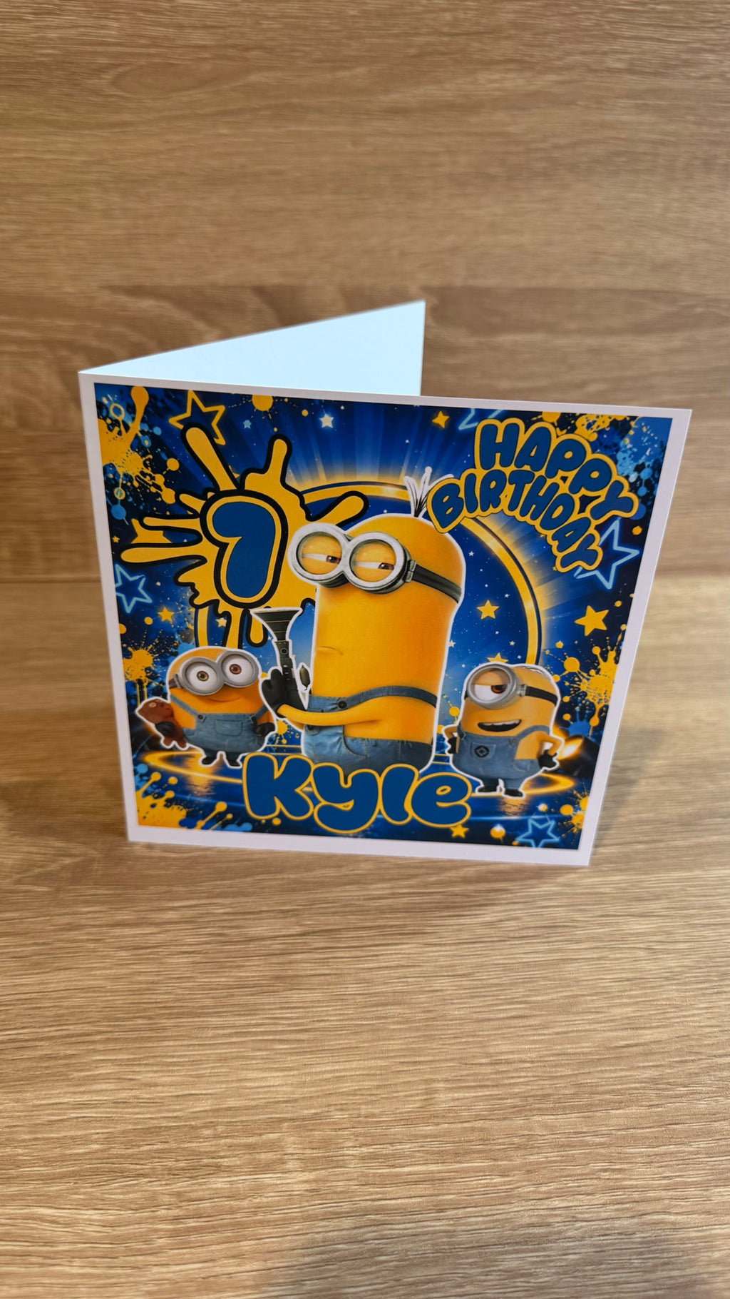 Minions Cake Topper | Custom Name & Age Birthday Decoration