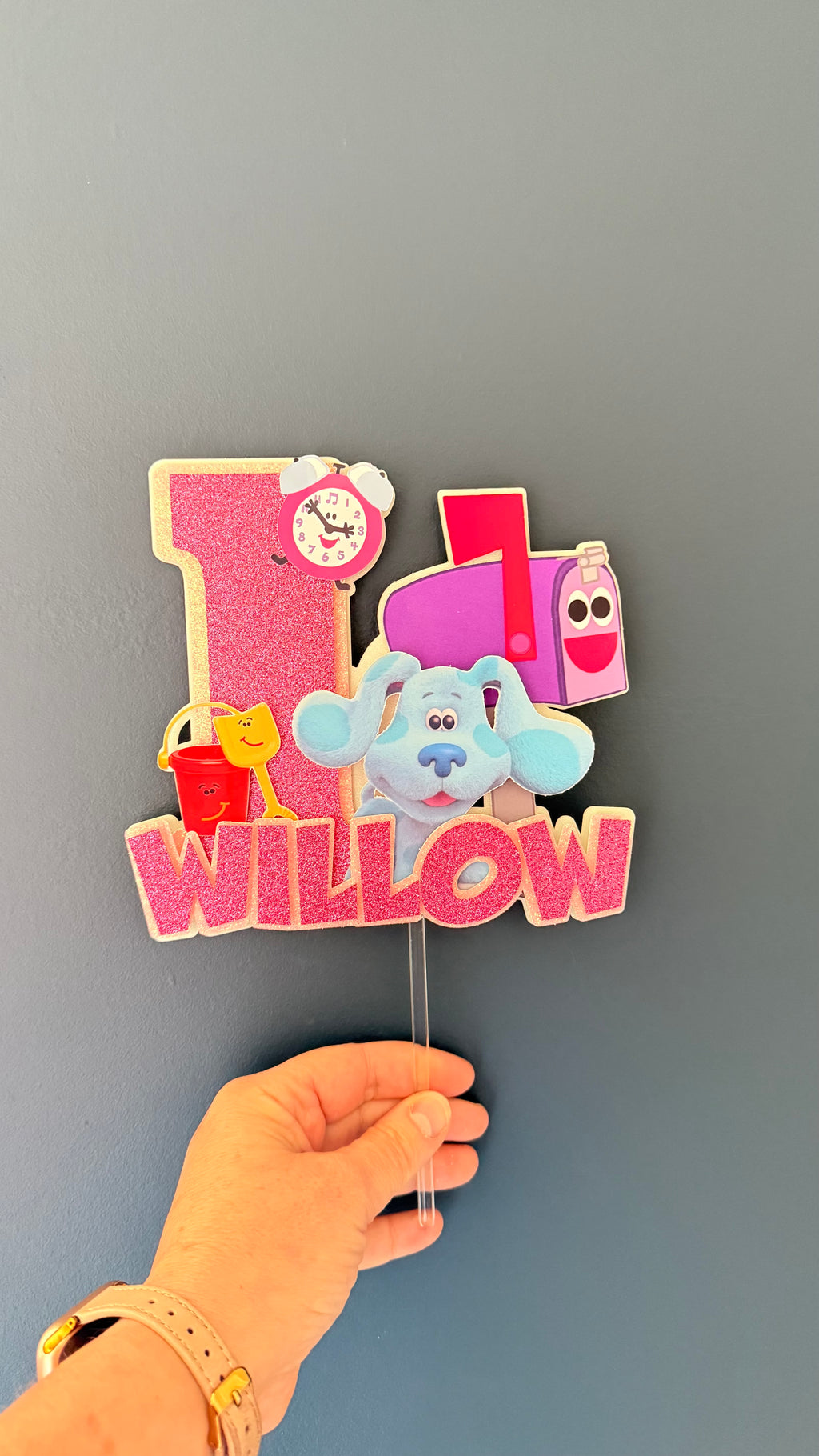 Blue's Clues Personalised Cake Topper | Custom Name & Age