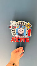 Thomas the Tank Engine Personalised Cake Topper | Custom Name & Age