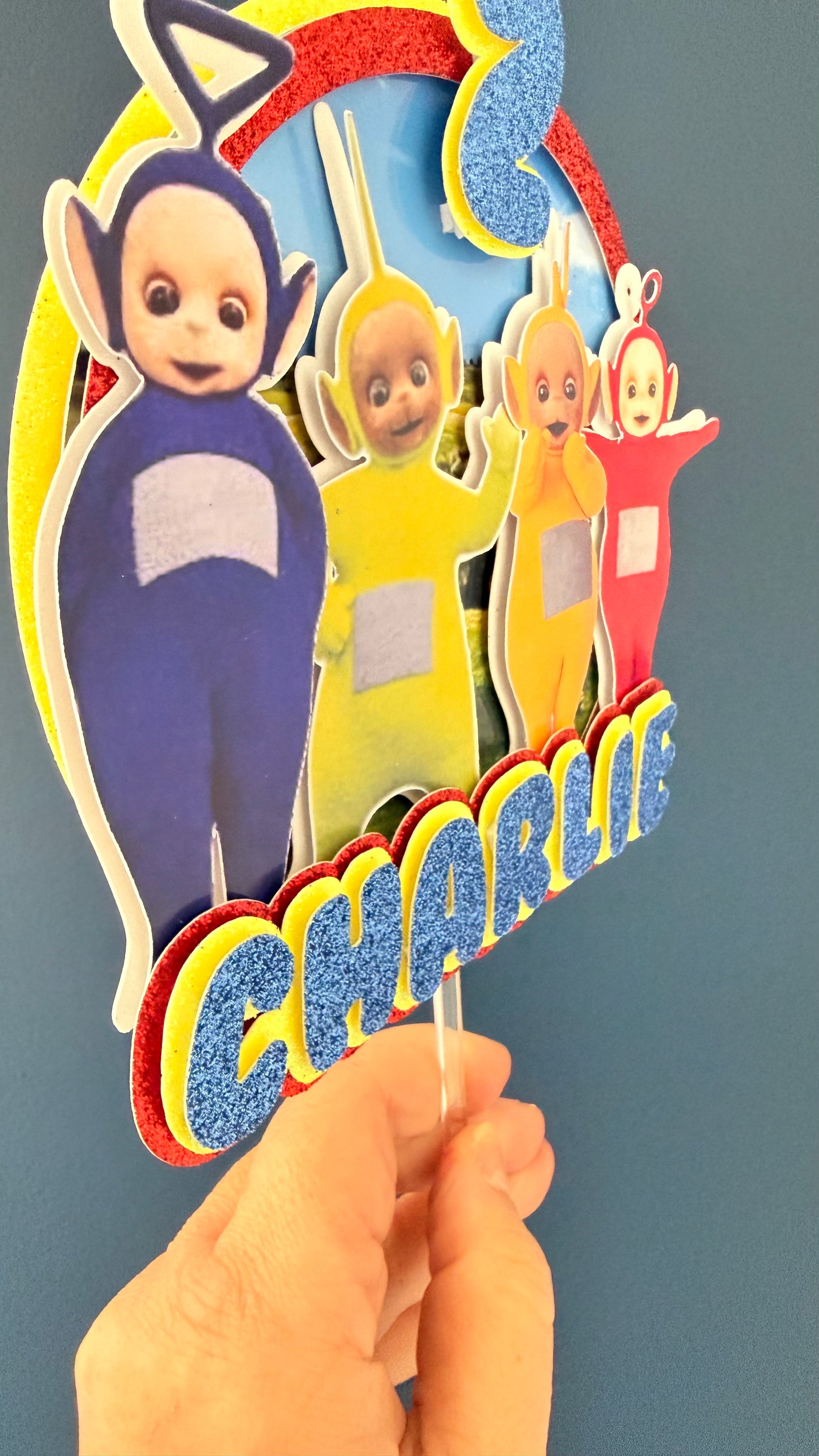 Teletubbies Personalised Cake Topper Set | Custom Name & Age
