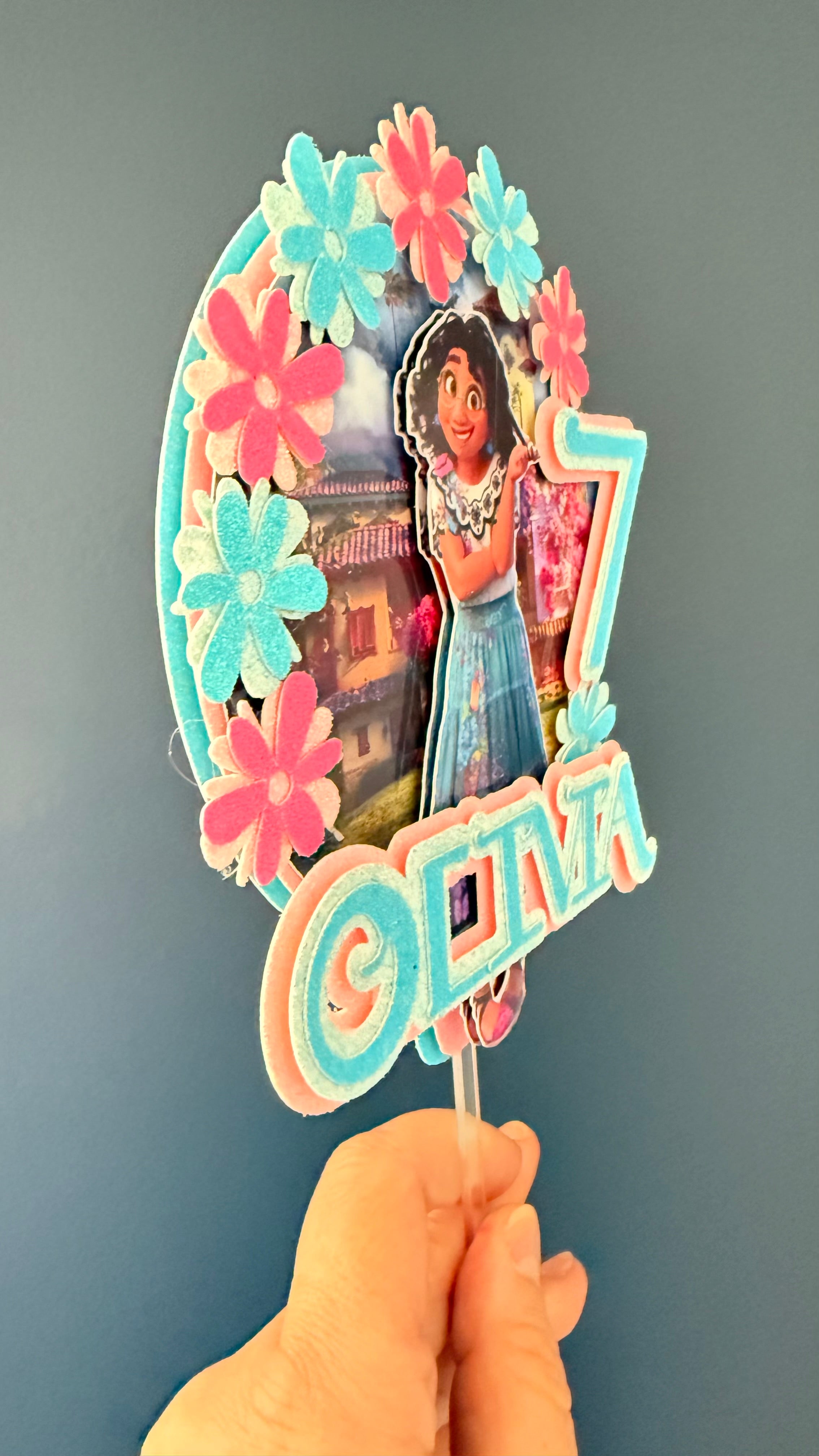 Encanto Mirabel Personalised Cake Topper | Custom Name & Age