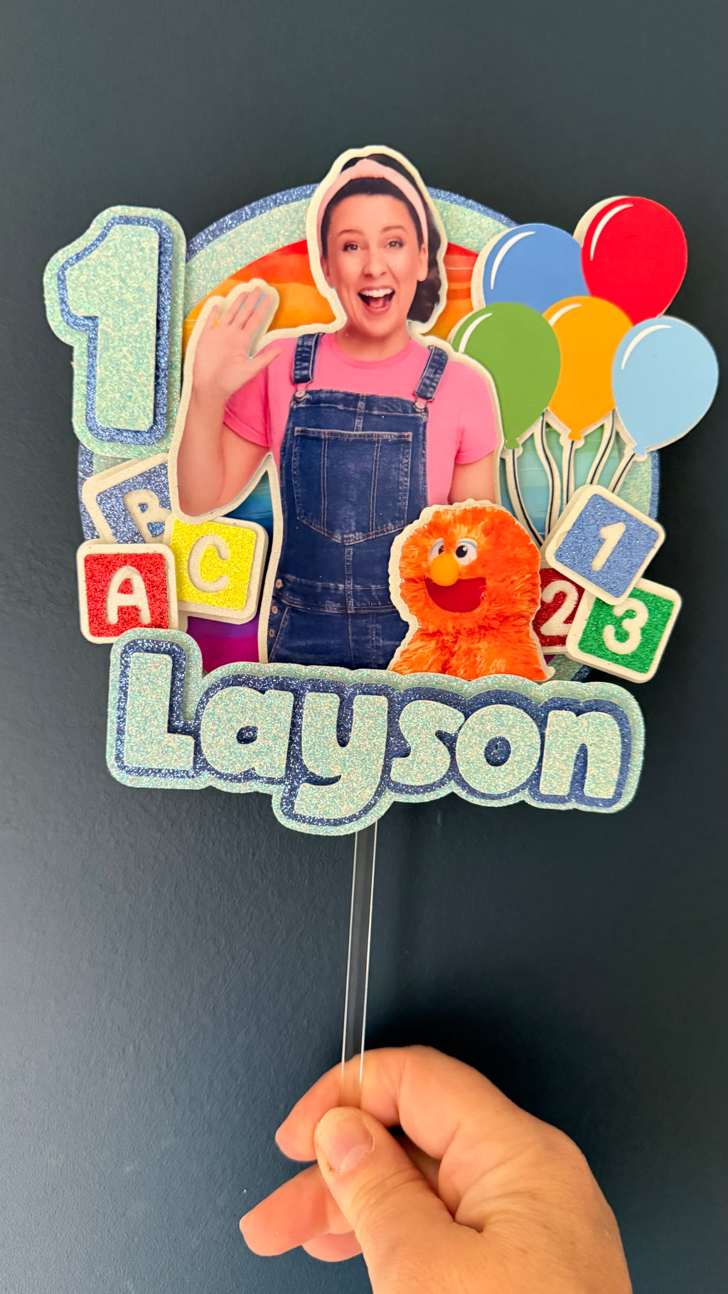 Ms Rachel Personalised Cake Topper | Custom Name & Age