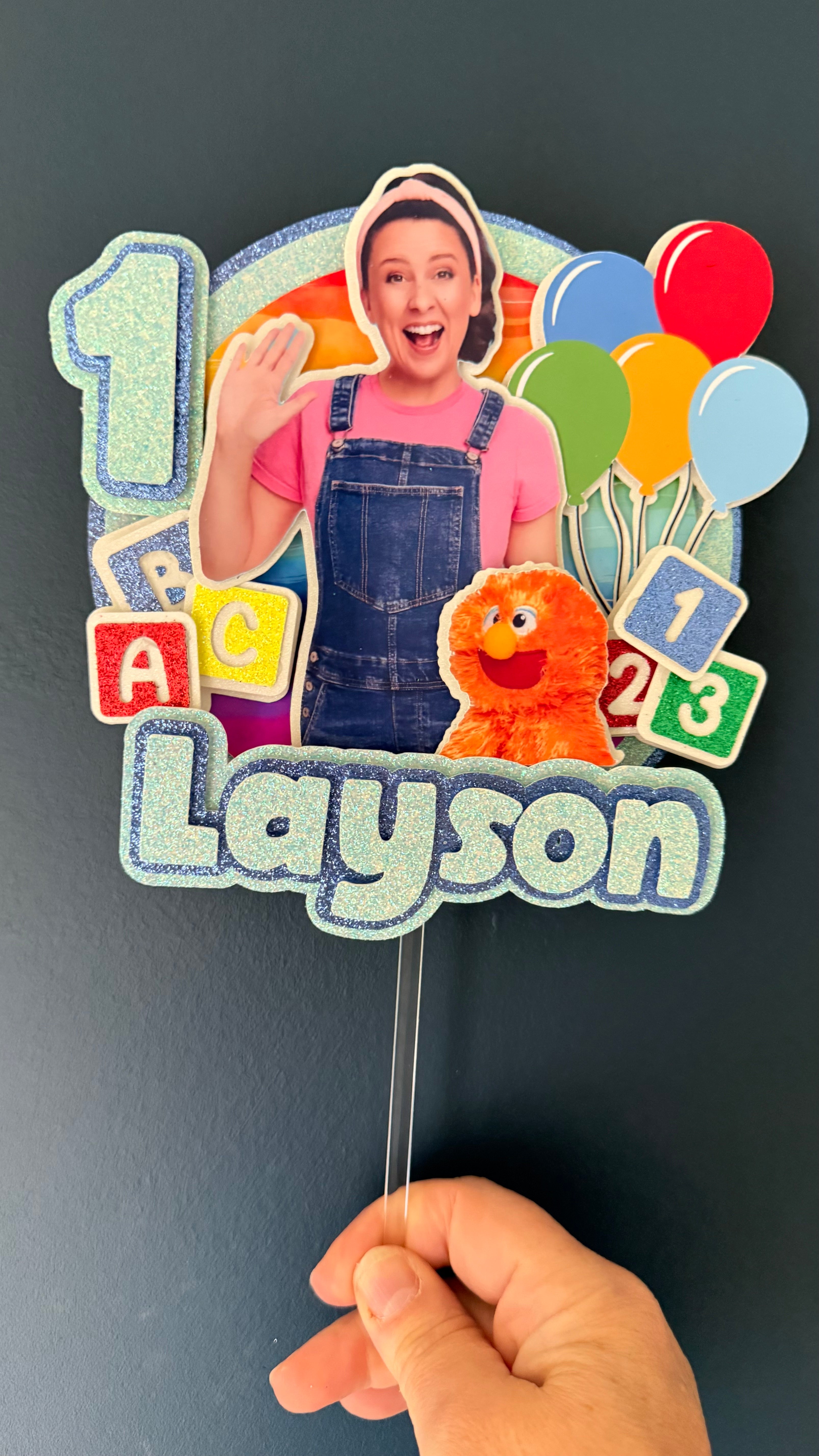 Ms Rachel Personalised Cake Topper | Custom Name & Age
