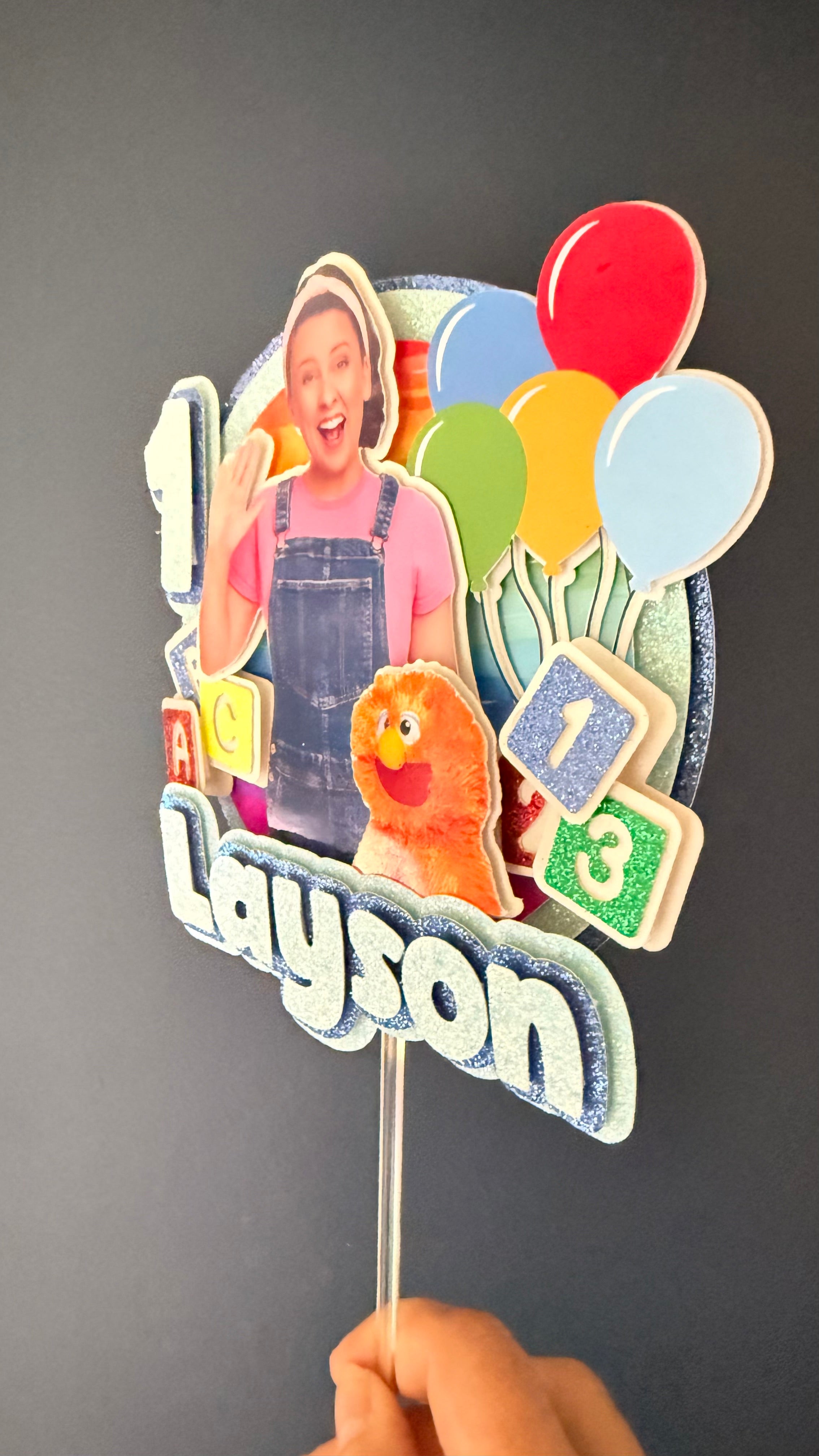 Ms Rachel Personalised Cake Topper | Custom Name & Age