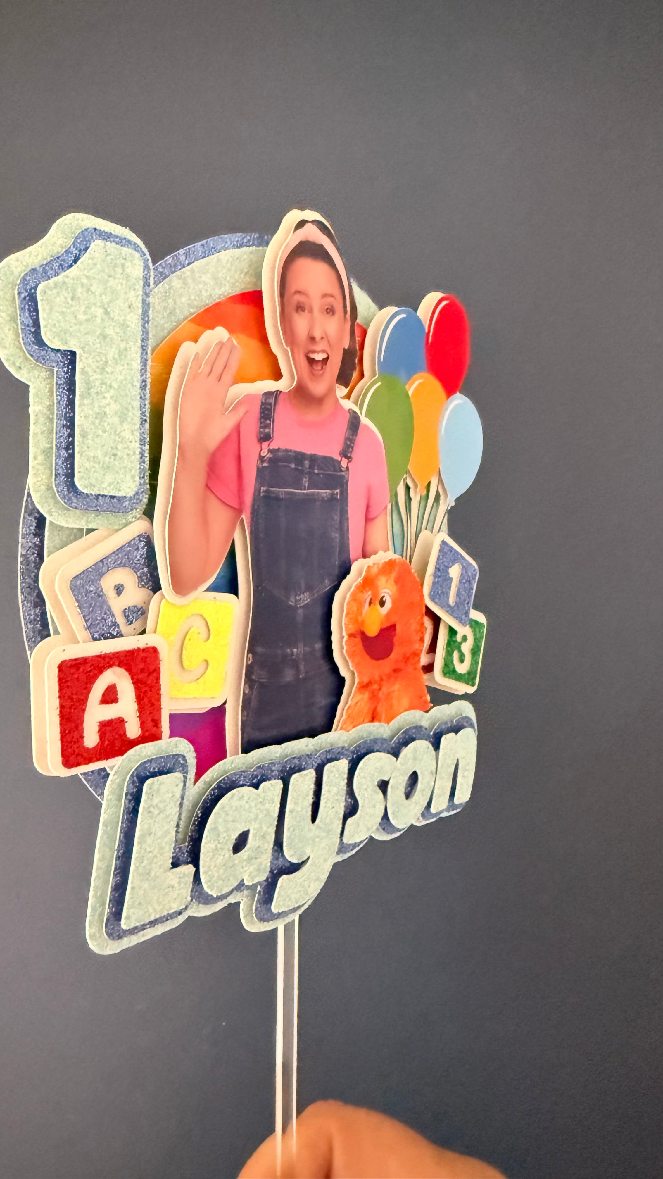Ms Rachel Personalised Cake Topper | Custom Name & Age