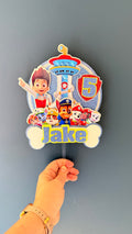 Paw Patrol Personalised Cake Topper | Custom Name & Age Birthday Decoration