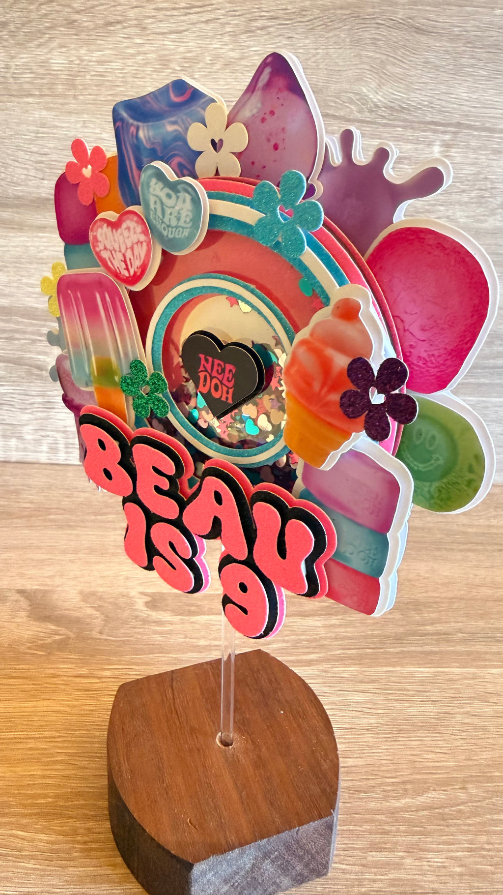Personalised Sensory Toy Cake Topper | Custom Name & Age