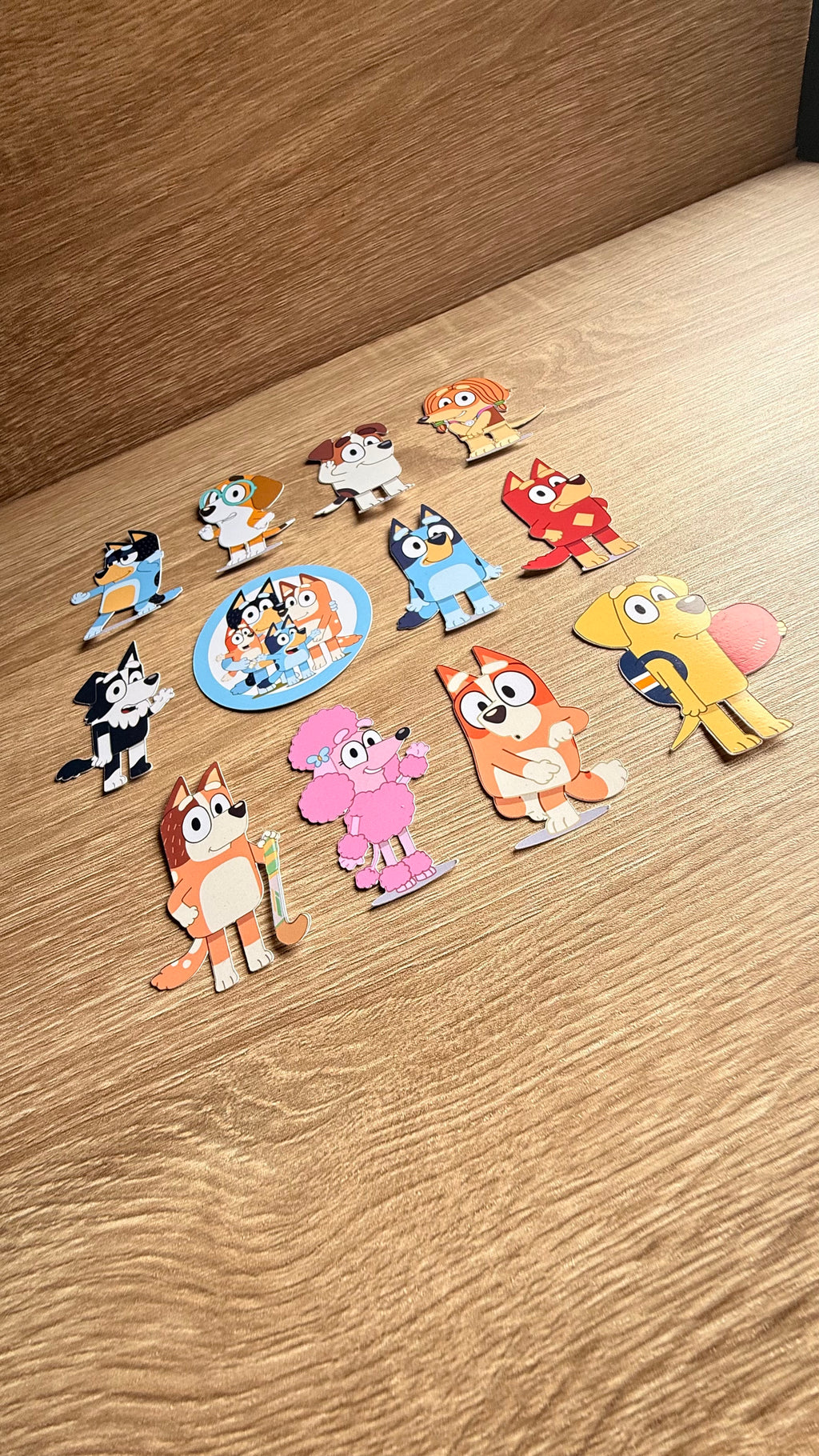 Personalised Bluey Cake Topper | Custom Name & Age Birthday Decoration