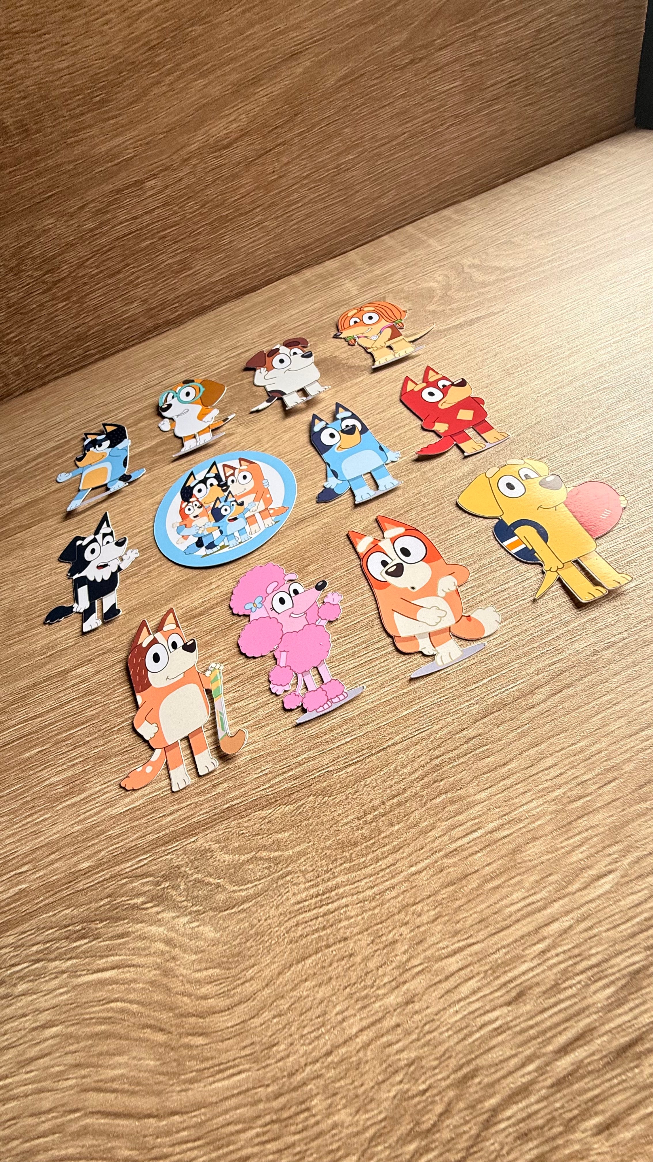 Personalised Bluey Cake Topper | Custom Name & Age Birthday Decoration