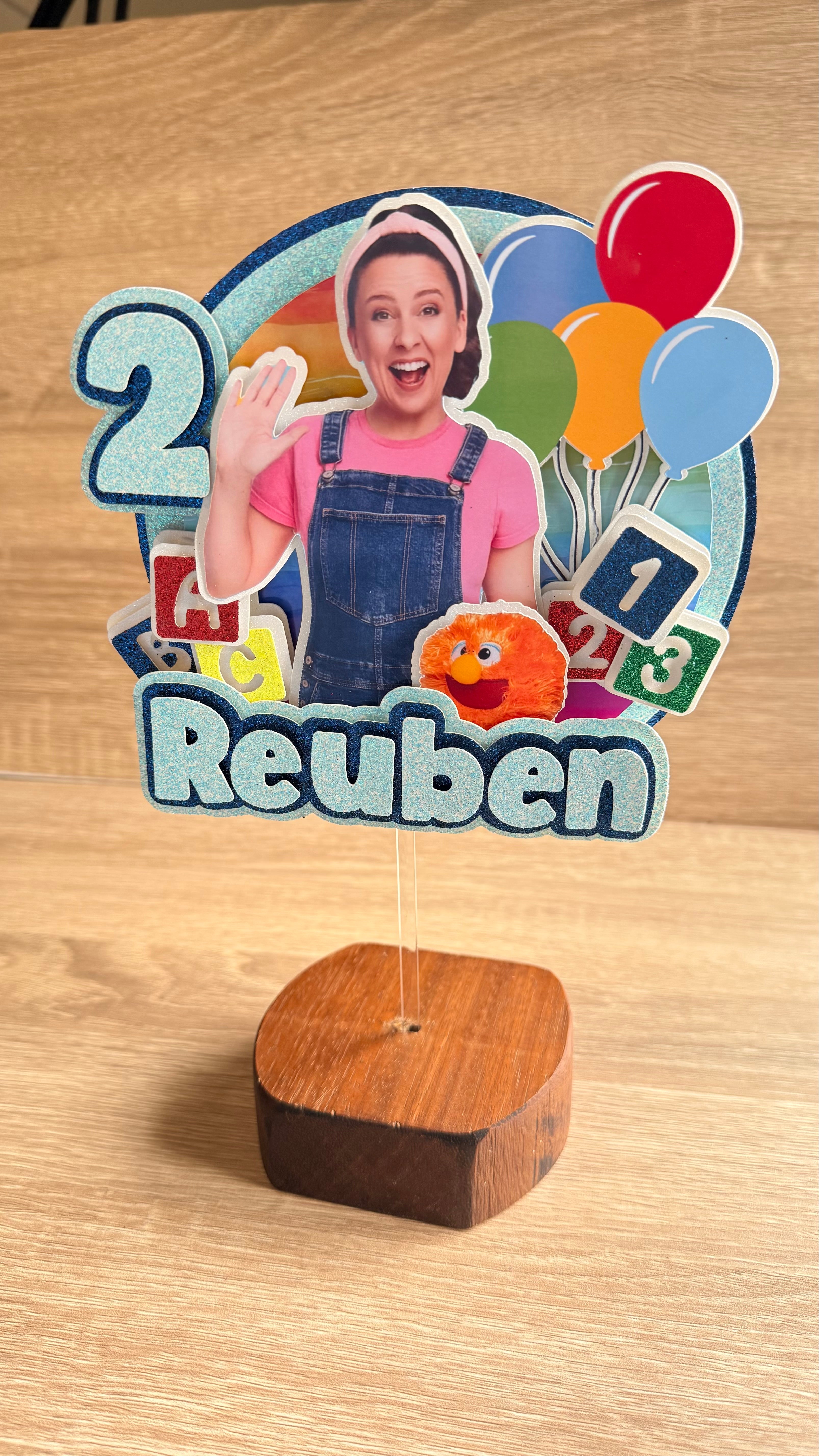 Ms Rachel Personalised Cake Topper | Custom Name & Age