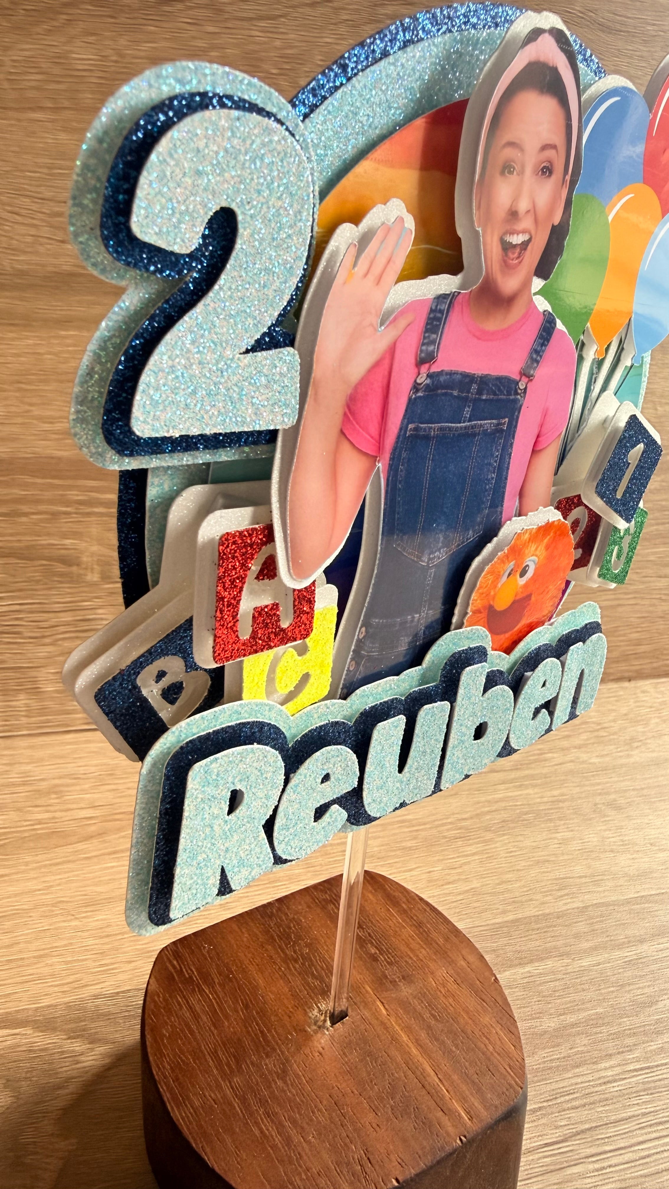 Ms Rachel Personalised Cake Topper | Custom Name & Age