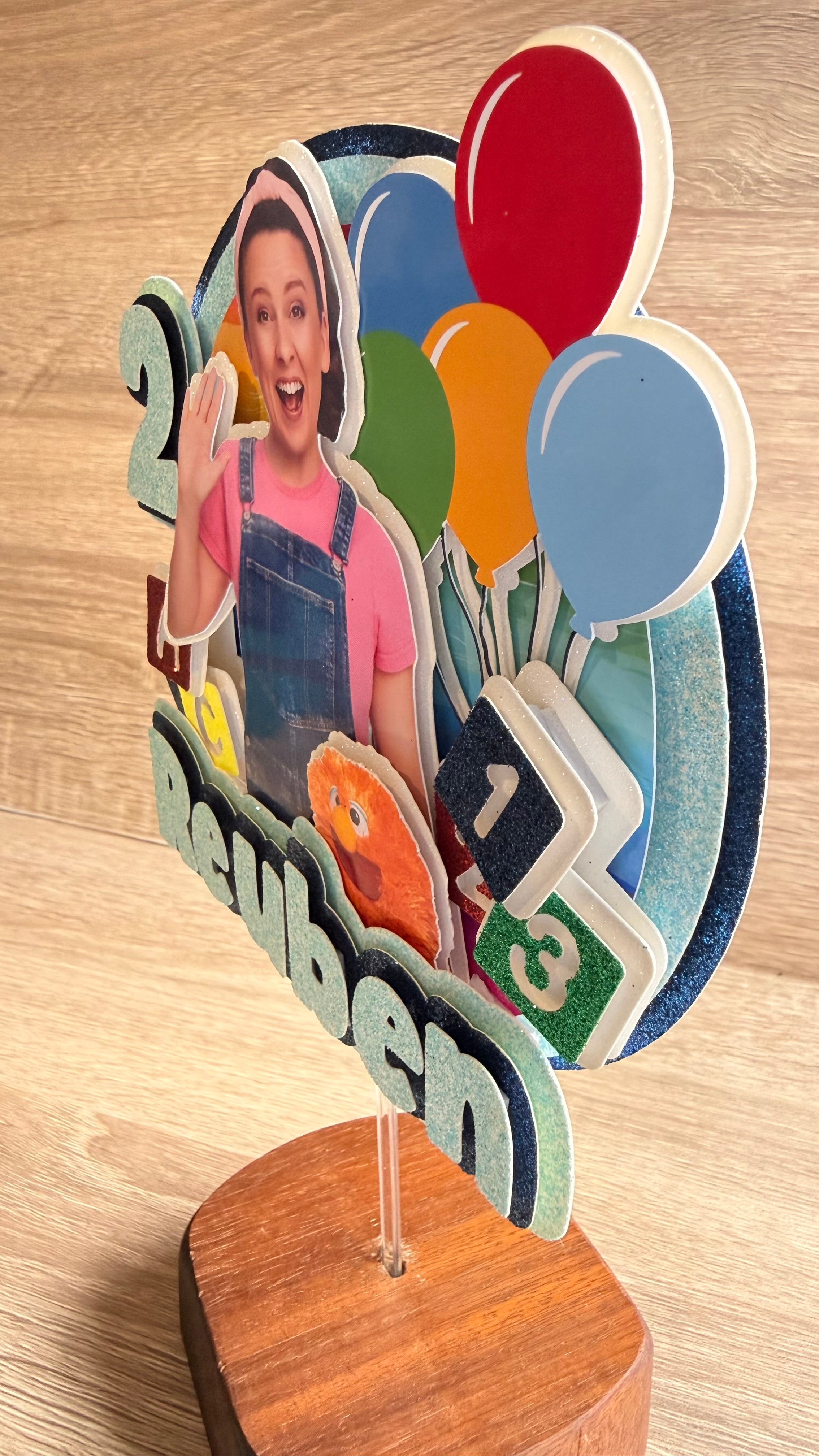 Ms Rachel Personalised Cake Topper | Custom Name & Age