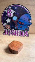 Fantasy Wizard Personalised Cake Topper | Custom Name & Age Birthday Decoration