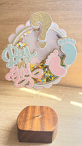 Gender Reveal Shaker Cake Topper | Boy or Girl Baby Shower Decoration