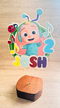 CoComelon Inspired Personalised Cake Topper | Custom Name & Age